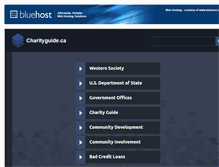 Tablet Screenshot of charityguide.ca